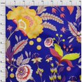 thumbnail image 4 of oneOone Rayon Dark Blue Fabric Botanical Floral Sewing Material Print Fabric By The Yard 56 Inch Wide, 4 of 4