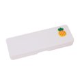 thumbnail image 1 of B Pencil Case Frosted Plastic Fruit Pattern Storage organizer With Large Capacity for Students School Supplies Multifunctional Small Storage Box 7.68 X 2.52 X 0.40 Inches, 1 of 6