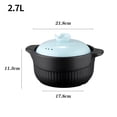 thumbnail image 2 of Household Ceramic Cooking Pots and Pans High Temperature Resistant Casserole Tiles Stew Pot for Open Flame Gas Cooker, 2 of 11