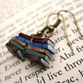 thumbnail image 4 of Boucles d'Oreilles Livre Empilables Bibliothèque Couleur Multicolore Boucles d'Oreilles Pendentif Livre, 4 of 9