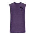 thumbnail image 4 of EGNMCR Débardeurs Homme Homme Décontracté Mode Chandail Sans Manches Col Rond Débardeur de Sport, 4 of 5