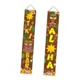thumbnail image 4 of Door Banner Sign Decorative Door Flags Porch Sign for Hawaiian Home Carnival, 4 of 8