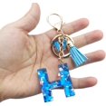 thumbnail image 3 of ORUYROP Initials Letter Keychain Blue Tassel Butterfly Pendant for Women Girls Wallet Backpack Purses, 3 of 3