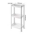thumbnail image 2 of Daisyyozoid Discount Kitchen Storage Rack, Fruit Vegetable Basket with Rolling Wheels, Corner Shelf Organizer, Utility Storage Cart for Kitchen, Bathroom,Apartments, Dormitory, 2 of 2