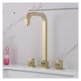 thumbnail image 2 of Gold Deck Mounted Installation Three Holes Double Handle Vanity With Sink, Cold And Hot Mixer Bathroom Faucet ,Versatile Features, 2 of 6