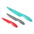 thumbnail image 2 of Mainstays 3 Piece Stainless Steel Color Knife Set with Soft Grip Handles, 2 of 6