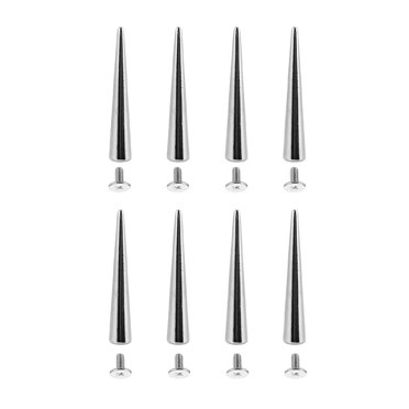 MIANGASTORE 8pcs Alloy Punk Screwback Spike Studs Rivet Metal Spike Craft Accessories