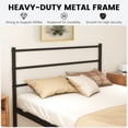 thumbnail image 4 of Gymax Twin Size Metal Bed Frame Platform Mattress Foundation W/ Headboard Black, 4 of 5