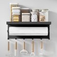 thumbnail image 4 of Clearance! KITTEHIGM Kitchen Multifunctional Shelf Refrigerator Side Magnetic Storage Rack Rolled Paper Towel Seasoning Jar Storage Multifunctional Hooks Sales Online Shopping Clearance Item, 4 of 6
