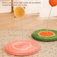 thumbnail image 3 of Cat Scratcher Toy, Interactive Sisal Cat Scratching Board With Teaser Stick, Suitable For Kittens And Adult Cats Bite Resistance Cat Scratcher Toy With Sisal Ball, Interactive Claw, 3 of 8