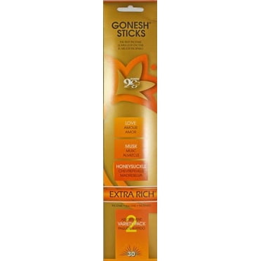 Gonesh Incense Sticks – Variety No. 2 (Love, Musk, Honeysuckle)