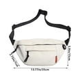thumbnail image 3 of Sac de Course Bandoulière, Équipé d'Une Sangle de Course Réglable et de 2 Poches Zippées, Adapté pour les Voyages d'Exercice pour Hommes et Femmes, jogging, Cyclisme, Randonnée, Sacs de Taille, 3 of 6