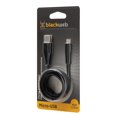 thumbnail image 4 of Câble plat de charge et de<br>synchronisation USB-A vers Micro USB de 1,2 m (4 pi) blackweb, 4 of 4