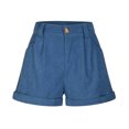 thumbnail image 4 of Birdeem Women Solid Pocket Shorts Casual Wear Work Out Shorts Pants, 4 of 10