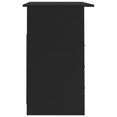 thumbnail image 3 of vidaXL Desk with Drawers Black 110x50x76 cm Engineered Wood, 3 of 5