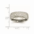 thumbnail image 2 of Mens 8mm Titanium Brushed and Polished Band Ring, 2 of 5