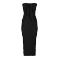 thumbnail image 3 of Birdeem Robe Mini Moulante Sans Manches à Col en V Confortable et Décontractée pour Femmes, 3 of 5