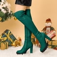 thumbnail image 3 of Unique Bargains Women's Platform Heels Chunky Heel Over Knee High Boots, 3 of 7