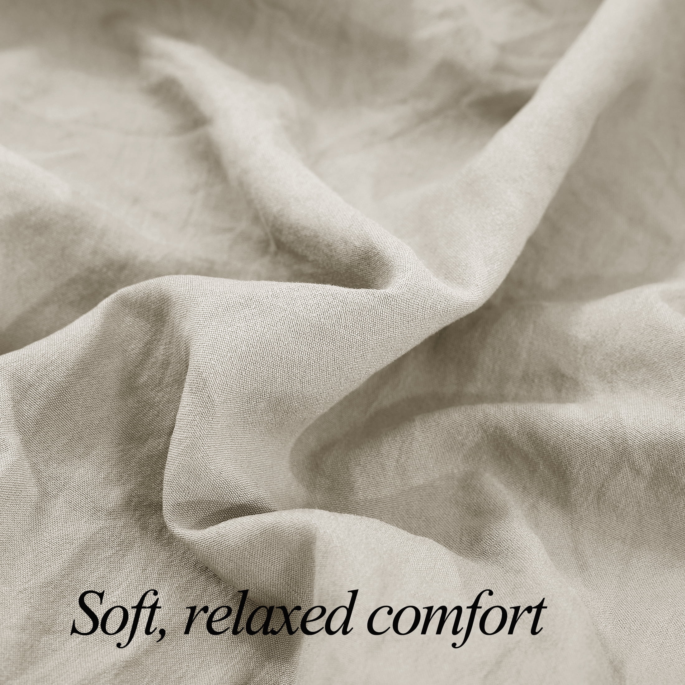 Mainstays Ensemble de draps en microfibre lavée ultra douce, Lit 2 Places, Papyrus Beige, 4 pièces.