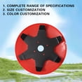 thumbnail image 4 of JASKFLY Lawn Mower 8 Inch Two Tooth and Six Tooth Replacement Mower Blade for Paddy Fields and Dry Land All-Terrain Cutting,Tools/Office|Metal,Red, 4 of 9