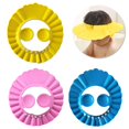 thumbnail image 2 of 3Pcs Baby Shower Caps,3 Colors Baby Bathing Hat Kids Adjustable Shower Cap Kids Wash Hair Shield with Ear Protection, 2 of 12