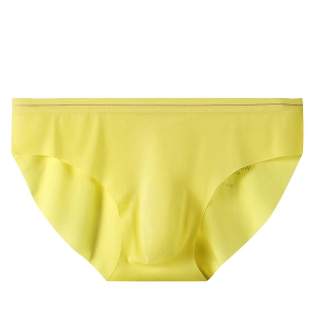 Culottes une Pièce Sans Coutures en Soie Glacée Unies pour Hommes