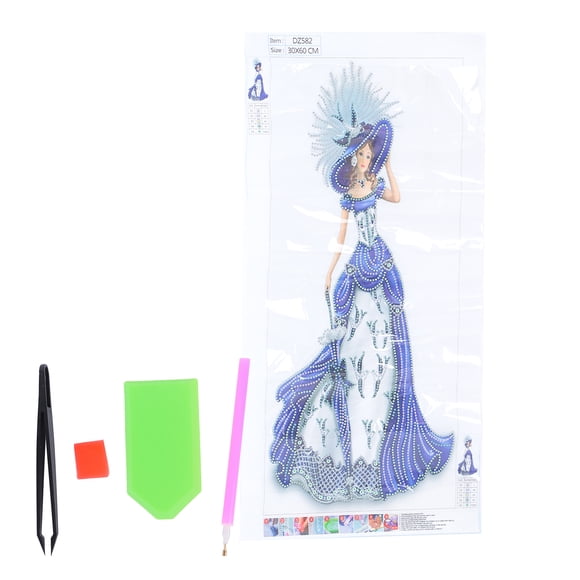 Diy Rhinestones Painting Kit Ladies Elegant Decoration Painting Lady Pattern Embroidery Females Painting Kits