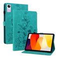 thumbnail image 2 of XYX Tablet Case for Redmi Pad SE 11.0 inch, Lily Flower Pattern PU Leather Multiple Viewing Angles Stand Slim Folio Tablet Cover (Green), 2 of 7