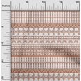 thumbnail image 1 of oneOone Polyester Lycra Rust Brown Fabric Geometric Tribal Dress Material Fabric Print Fabric By The Yard 56 Inch Wide, 1 of 1