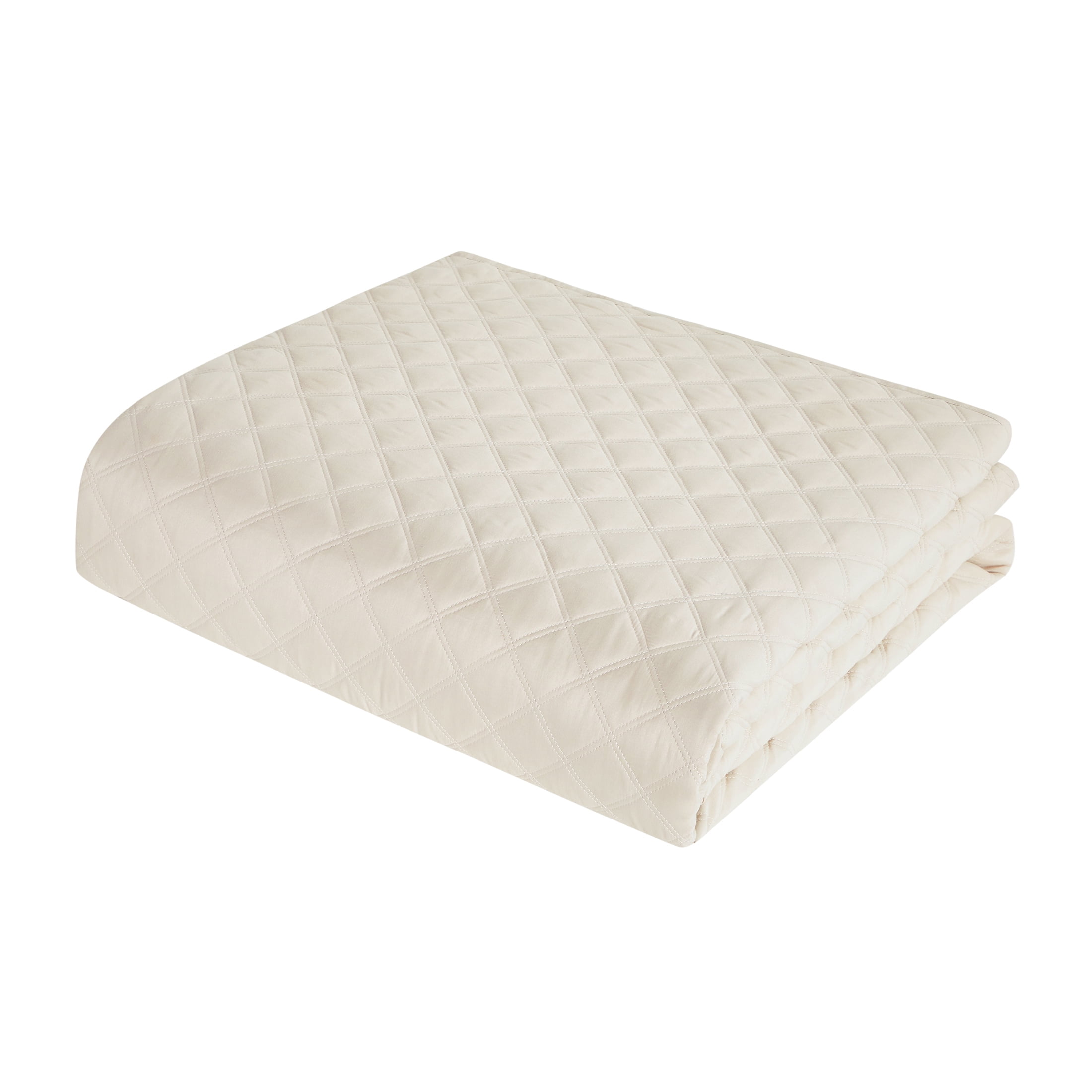 Mainstays Ensemble courtepointe et drap-housse légers tout-en-un - 7pièces, Tres Grand Lit, Beige