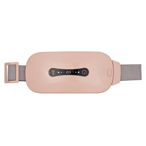 Yeacher Menstrual Plaquette chauffante portable USB Câble sans fil avec 3 Niveaux de chaleur 3 Modes de massage de vibration pour les crampes de douleur Belly dos pour les femmes et les filles rose