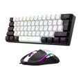 thumbnail image 1 of Visland Wired Mechanical Gaming Keyboard with RGB Light Universal 61 Keys Mini Wired Office Keyboard Mouse Kit, 1 of 8