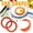 Orange, variant on Dvkptbk Egg Separators Silicone Round Rings Pancake Ring Handles Nonstick Frieds Frying Kitchen Gadgets on Clearance