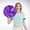 Purple, variant on Event & Party Cheerleading Handheld Flower Props for Sports Activities Performance Lightweight Double Finger Buckle Design 2PCS