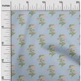 thumbnail image 2 of oneOone Polyester Spandex Dusty Blue Fabric Florals Fabric For Sewing Printed Craft Fabric By The Yard 56 Inch Wide, 2 of 4