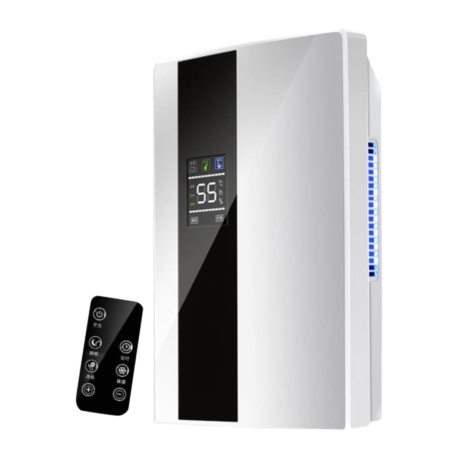 predolo Home Dehumidifier Dehumidifier Digital Display Portable Dehumidifier Energy Saving Dehumidifier with 2.2L Water Tank Automatic Humidity Control