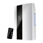 predolo Home Dehumidifier Dehumidifier Digital Display Portable Dehumidifier Energy Saving Dehumidifier with 2.2L Water Tank Automatic Humidity Control