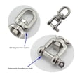 thumbnail image 3 of Double Mâchoire Manille Professionnel Robuste 304 en Acier Inoxydable Manille Dispositif pour Corde d'Escalade Swing, 3 of 8