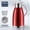 Red #4, variant on Stainless Steel Thermal Carafe with Leak-Proof Lid | 2.3L Large Capacity Insulated Carafe | Built-In Filter for Coffee Tea Water | Heat-Resistant Handle | Multiple Colors Available