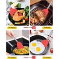 thumbnail image 3 of Bundlepro Pack of 2 Silicone Spatulas Turners, Non Stick Slotted and Solid Kitchen Utensils, 3 of 6