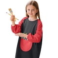 thumbnail image 1 of Long Sleeve Kids Art Smock Painting Apron Protective Craft Coverall with Front Pocket for Children, 1 of 6