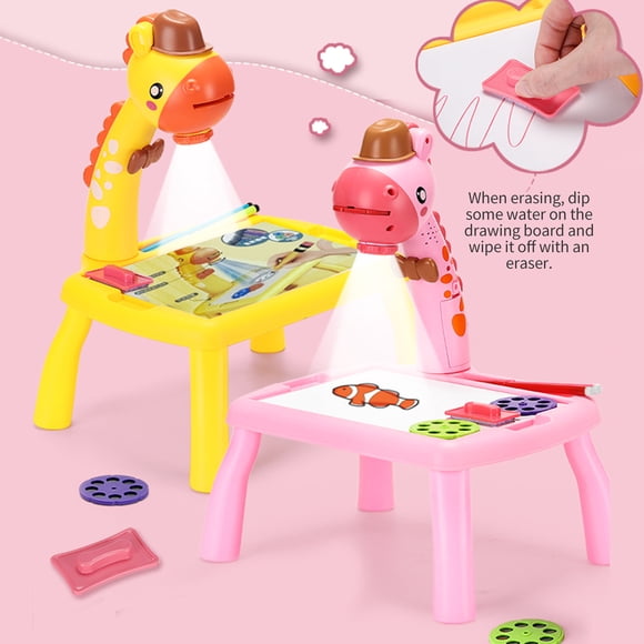 Aofa Educational Projection Drawing Board Animal Design Funny Giraffe Projection Doddle Drawing Desk for School