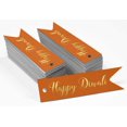 thumbnail image 2 of Inkdotpot Real Gold Foil Happy Diwali Tags Favor Hang Paper Tags 100 Pieces, 2 of 6