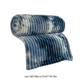 thumbnail image 1 of Oversized Velvet Blanket 79x71in Plush Fleece Sofa Cover Lightweight Nap Throw Blue, 1 of 6