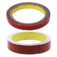 thumbnail image 1 of 2 Pcs Ruban Adhésif Double Face Permanent pour Véhicule Voiture, Rouge - 20Mmx3M & 12mmx3m, 2 * Ruban Double Face, Rouge, 1 of 5