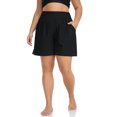 thumbnail image 1 of Charmo Short de Bain Grande Taille pour Femmes Taille Haute Short de Planche Bas de Tankini avec Poches, 1 of 5