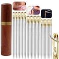 thumbnail image 2 of Opolski 1 Set Stitching Needle Anti-deform Comfortable Grip Portable Hand Blind Needle for Women, 2 of 9