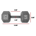 thumbnail image 3 of CAP Barbell Cast Iron Hex Dumbbell, 3 of 6