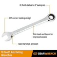 thumbnail image 2 of GEARWRENCH 34 Pc. 12 Pt. Ratcheting Combination Wrench Set, Standard & Stubby, SAE/Metric - 85034, 2 of 5
