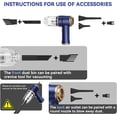 thumbnail image 4 of Handheld Car Vacuum Cleaner, Portable Cordless Mini Vacuums with Multi-Nozzles, High Power Dry Hand held Vacuum for Car, Computer, Sofa, Office, Pet, Home, 4 of 8